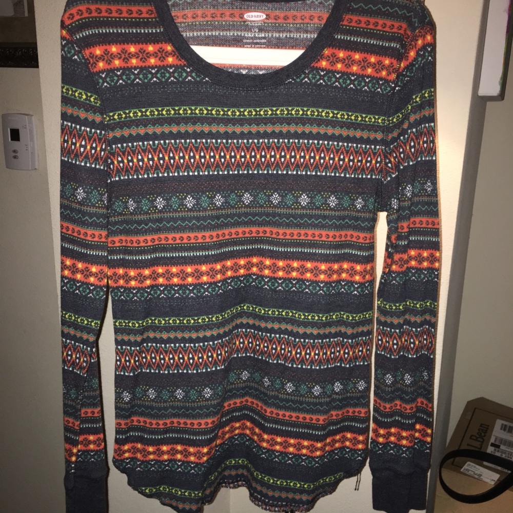 Old Navy Long sleeve printed shirt.
